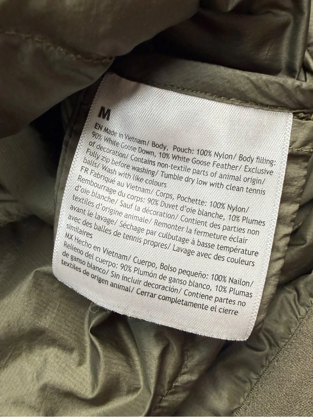 Lululemon Women’s Featherweight 900-Down-Fill Quilted Jacket In Olive Brown M - Picture 5 of 10